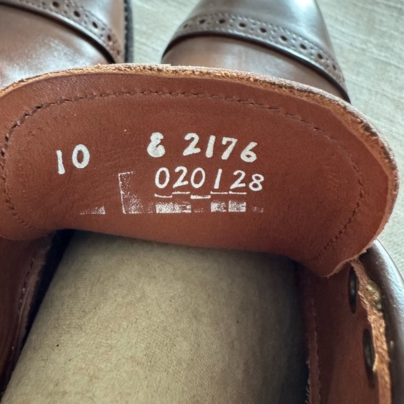 Allen Edmonds Fifth Avenue Cap-Toe Oxford Dress Shoe left size 9 / right size 10 - Picture 15 of 15